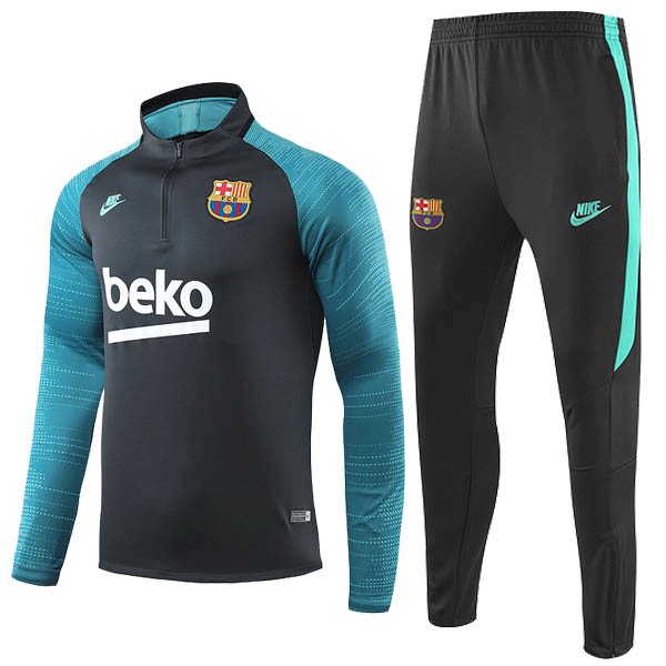 Chandal Barcelona 2019 2020 Negro Blanco Verde